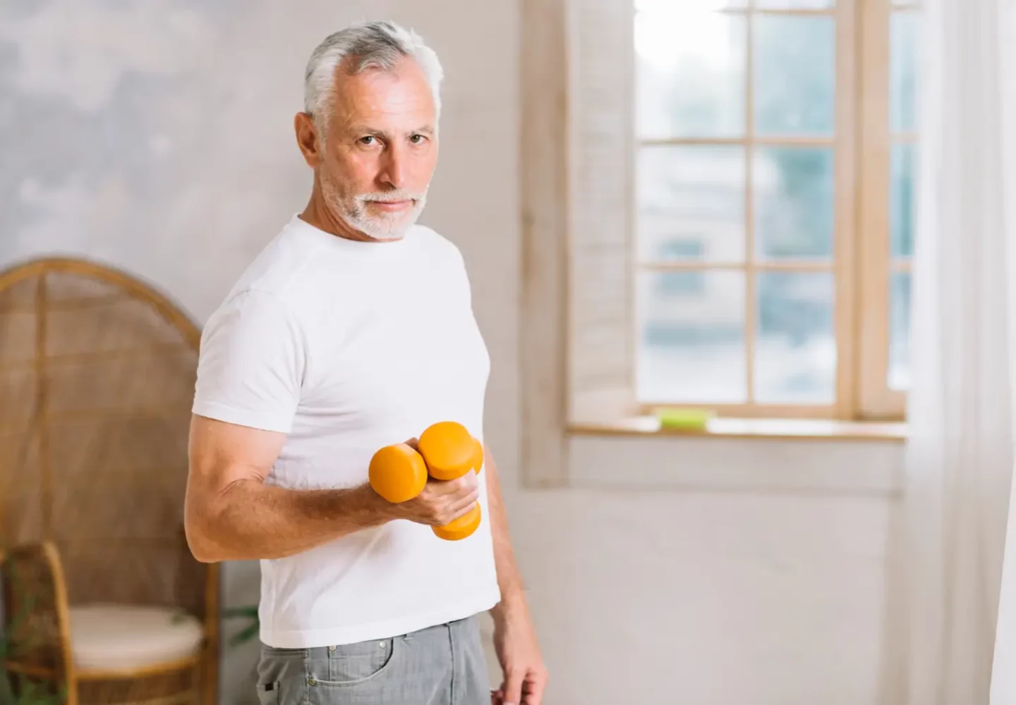 ganar masa muscular a los 60 años